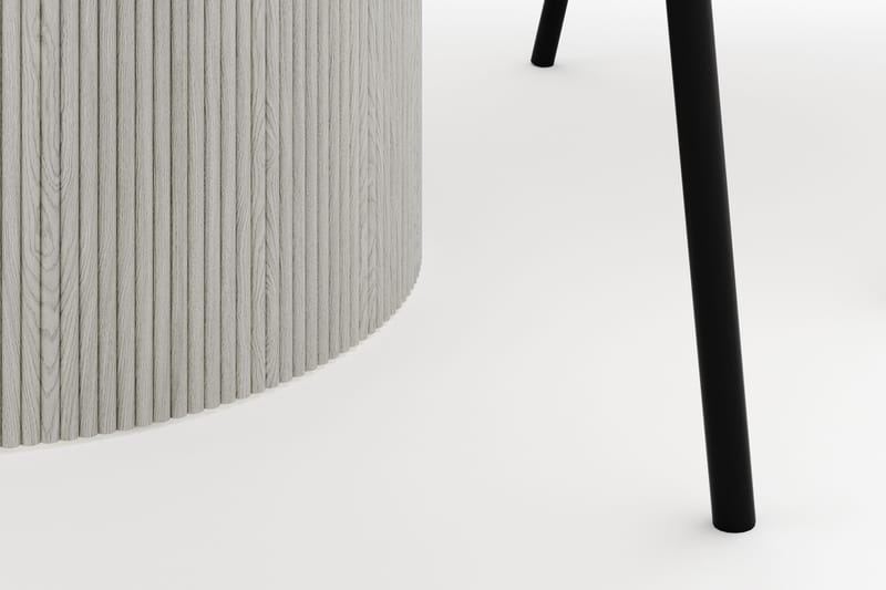 Uppveda Matbord 120 cm Rund med 4 Berit Stolar - Vit - Möbler - Bord & matgrupp - Matgrupp