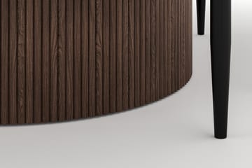 Uppveda Matbord 120 cm Rund med 4 Sawako Stolar - Brun - Möbler - Bord & matgrupp - Matgrupp