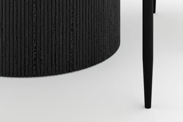 Uppveda Matbord 120 cm Rund med 4 Sawako Stolar - Svart/Vit - Möbler - Bord & matgrupp - Matgrupp