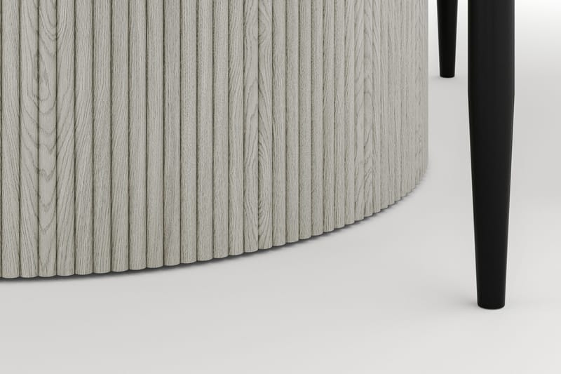Uppveda Matbord 120 cm Rund med 4 Sawako Stolar - Vit - Möbler - Bord & matgrupp - Matgrupp