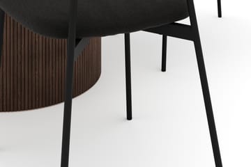 Uppveda Matbord 120 cm Rund med 4 st Lowe Matstol|Bouclear - Brun - Möbler - Bord & matgrupp - Matgrupp