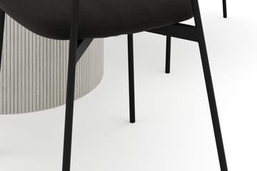 Uppveda Matbord 120 cm Rund med 4 st Lowe Matstol|Bouclear - Vit - Möbler - Bord & matgrupp - Matgrupp