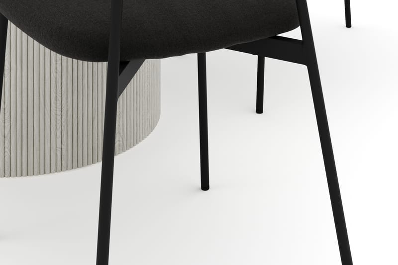 Uppveda Matbord 120 cm Rund med 4 st Lowe Matstol|Bouclear - Vit - Möbler - Bord & matgrupp - Matgrupp