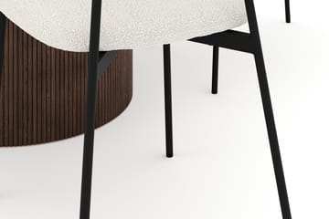 Uppveda Matbord 120 cm Rund med 4 st Lowe Matstol|Svartar - Brun - Möbler - Bord & matgrupp - Matgrupp