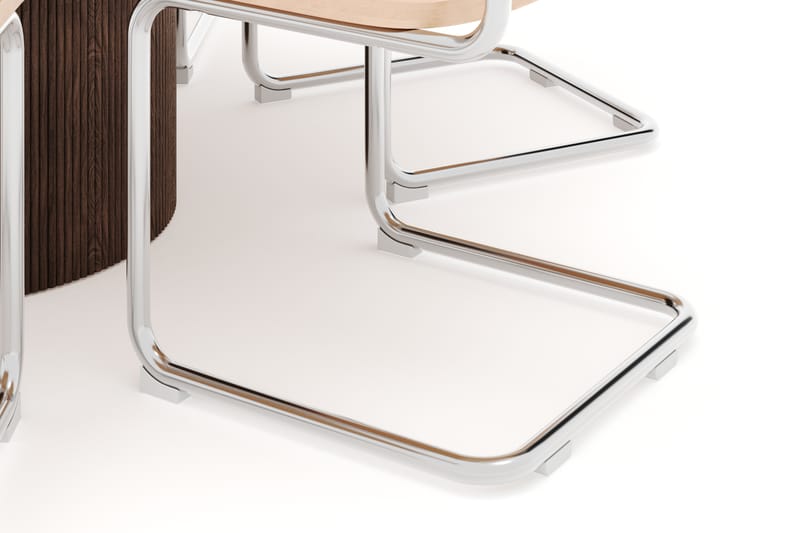 Uppveda Matbord 120 cm Rund med 6 st Build Matstolar - Brun - Möbler - Bord & matgrupp - Matgrupp
