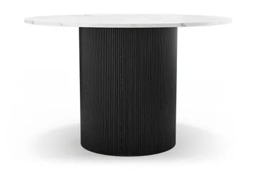 Uppveda Matbord 120 cm Rund - Svart/Vit - Möbler - Bord & matgrupp - Matbord & köksbord