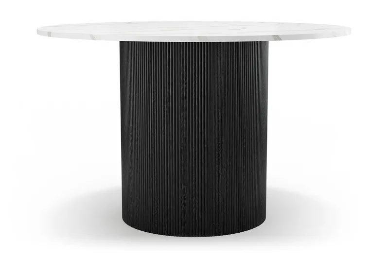 Uppveda Matbord 120 cm Rund - Svart/Vit - Möbler - Bord & matgrupp - Matbord & köksbord