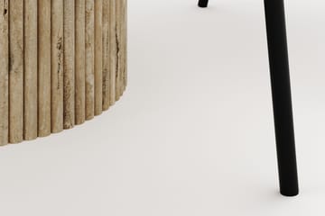 Uppveda Matbord Runt 120 cm med 4 Berit Stolar - Beige - Möbler - Bord & matgrupp - Matgrupp