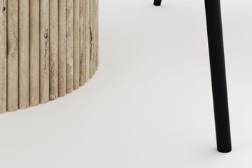 Uppveda Matbord Runt 120 cm med 4 Berit Stolar - Beige - Möbler - Bord & matgrupp - Matgrupp