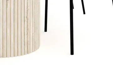 Uppveda Matgrupp 180 cm Oval med 4 Gemmiano Matstolar - Travetin - Möbler - Bord & matgrupp - Matgrupp