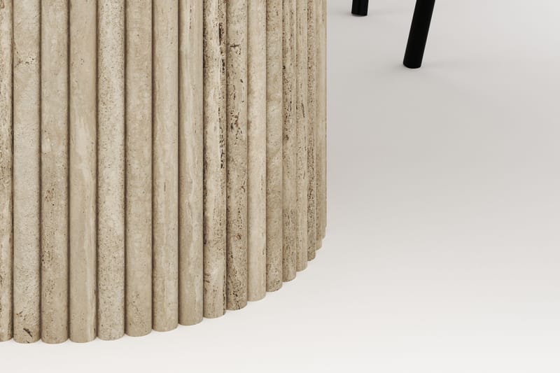 Uppveda Ovalt Matbord 180x90 cm med 4 Berit Stolar - Beige - Möbler - Bord & matgrupp - Matgrupp