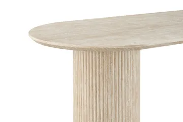 Uppveda Ovalt Matbord 180x90 cm Travertin Utseende - Beige - Möbler - Bord & matgrupp - Matbord & köksbord