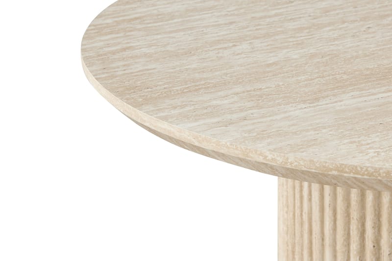 Uppveda Ovalt Matbord 180x90 cm Travertin Utseende - Beige - Möbler - Bord & matgrupp - Matbord & köksbord