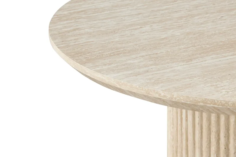 Uppveda Ovalt Matbord 180x90 cm Travertin Utseende - Beige - Möbler - Bord & matgrupp - Matbord & köksbord