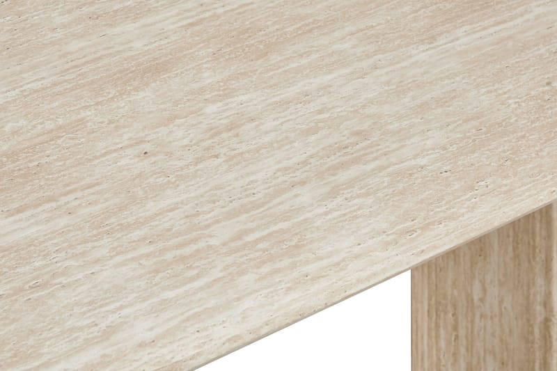Uppveda Ovalt Matbord 180x90 cm Travertin Utseende - Beige - Möbler - Bord & matgrupp - Matbord & köksbord