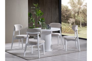 Uvudhulash Matbord 100 cm Rund - Vit - Möbler - Bord & matgrupp - Matbord & köksbord