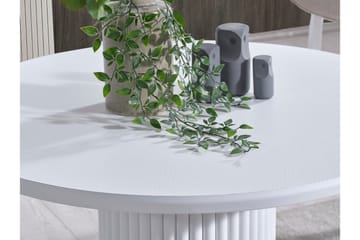 Uvudhulash Matbord 100 cm Rund - Vit - Möbler - Bord & matgrupp - Matbord & köksbord