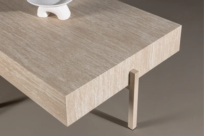 Vadholmen Soffbord 130x82 cm Rektangulär - Whitewash - Möbler - Bord & matgrupp - Soffbord