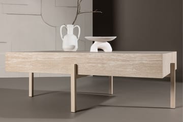 Vadholmen Soffbord 130x82 cm Rektangulär - Whitewash - Möbler - Bord & matgrupp - Soffbord