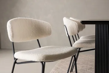 Vail Matgrupp 200 cm Rektangulär med 6 Chico Stolar - Svart - Möbler - Bord & matgrupp - Matgrupp