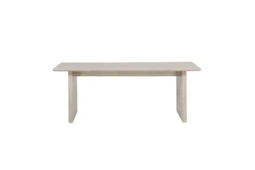 Vail Stort Rektangulärt Matbord 200 cm med Trä- och Ekutseende - Beige - Möbler - Bord & matgrupp - Matbord & köksbord