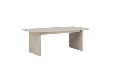 Vail Stort Rektangulärt Matbord 200 cm med Trä- och Ekutseende - Beige - Möbler - Bord & matgrupp - Matbord & köksbord