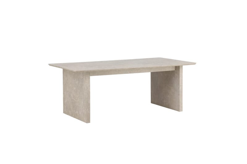 Vail Stort Rektangulärt Matbord 200 cm med Trä- och Ekutseende - Beige - Möbler - Bord & matgrupp - Matbord & köksbord