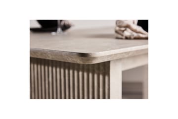 Vail Stort Rektangulärt Matbord 200 cm med Trä- och Ekutseende - Beige - Möbler - Bord & matgrupp - Matbord & köksbord
