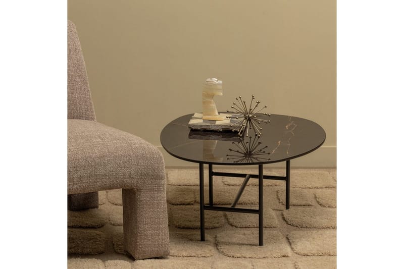 Vajen Soffbord 70x70 cm i Marmor - Svart - Möbler - Bord & matgrupp - Marmorbord