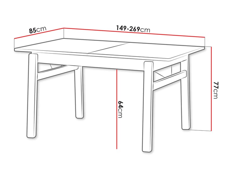 Valden Matbord 85x77 cm - Ljus ek - Möbler - Bord & matgrupp - Matbord & köksbord