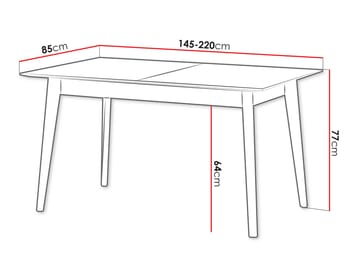 Valden Matbord 85x77 cm - Mörk ek - Möbler - Bord & matgrupp - Matbord & köksbord