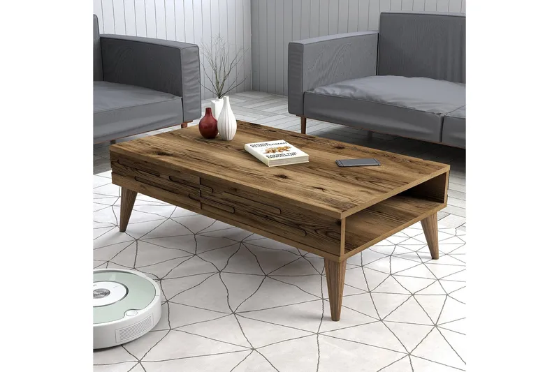 Valensiya Soffbord 105 cm - Valnöt - Möbler - Bord & matgrupp - Soffbord