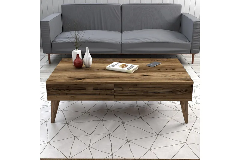 Valensiya Soffbord 105 cm - Valnöt - Möbler - Bord & matgrupp - Soffbord