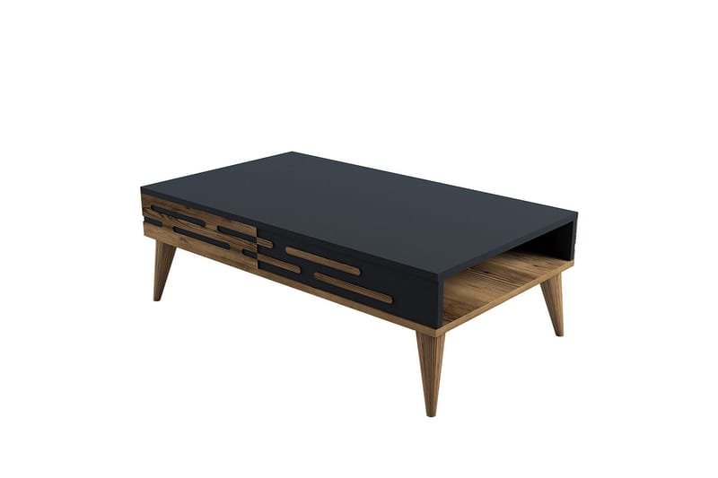 Valensiya Soffbord 105 cm, Valnöt/Antracit