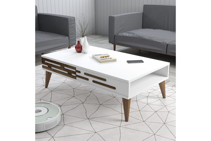 Valensiya Soffbord 105 cm - Vit - Möbler - Bord & matgrupp - Soffbord
