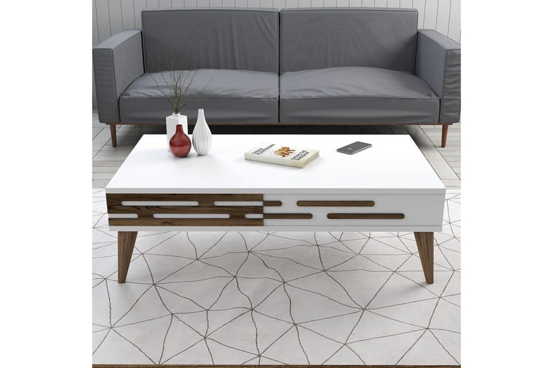Valensiya Soffbord 105 cm - Vit - Möbler - Bord & matgrupp - Soffbord
