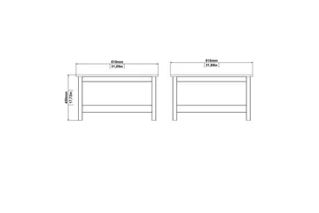 Vallvidera Soffbord 81 cm - Svart - Möbler - Bord & matgrupp - Soffbord