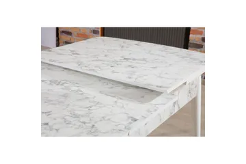 Valric Matbord 132 cm Rektangulär - Vit/Grå - Möbler - Bord & matgrupp - Matbord & köksbord