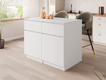 Valricon Köksö 120 cm - vit - Möbler - Bord & matgrupp - Barbord & ståbord