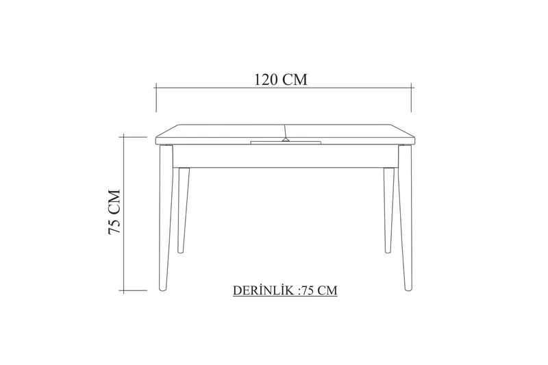 Valsot Matbord 110 cm - Ek - Möbler - Bord & matgrupp - Matbord & köksbord