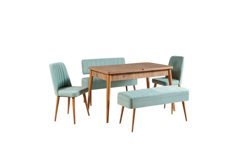 Valsot Matgrupp 129 cm Rektangulär, Natur/Grön