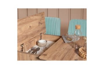 Valsot Matgrupp 129 cm Rektangulär - Natur/Grön - Möbler - Bord & matgrupp - Matgrupp