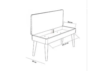 Valsot Matgrupp 129 cm Rektangulär - Natur/Grön - Möbler - Bord & matgrupp - Matgrupp
