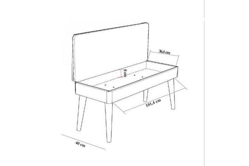 Valsot Matgrupp 129 cm Rektangulär - Natur/Grön - Möbler - Bord & matgrupp - Matgrupp