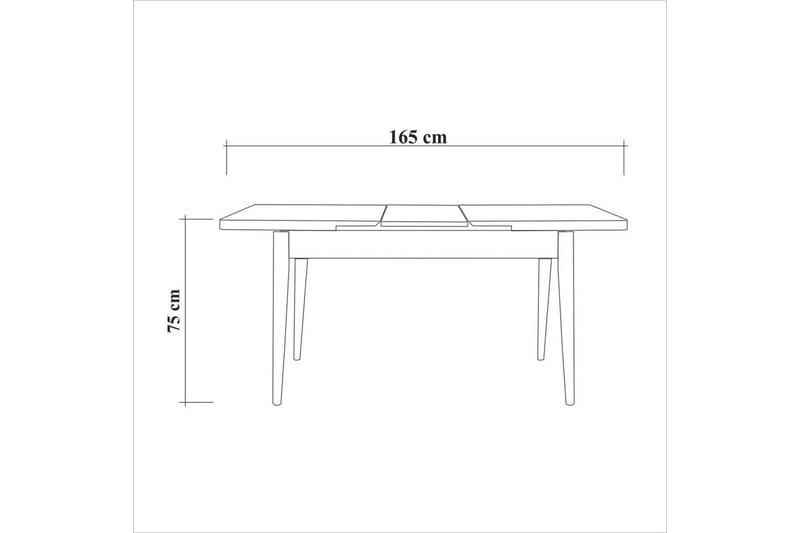 Valsot Matgrupp 130 cm Rektangulär - Natur - Möbler - Bord & matgrupp - Matgrupp