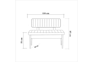 Valsot Matgrupp 130 cm Rektangulär - Natur - Möbler - Bord & matgrupp - Matgrupp