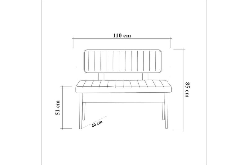 Valsot Matgrupp 130 cm Rektangulär - Natur - Möbler - Bord & matgrupp - Matgrupp