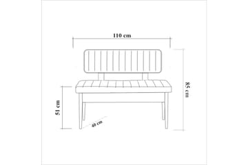 Valsot Matgrupp 130 cm Rektangulär - Natur - Möbler - Bord & matgrupp - Matgrupp
