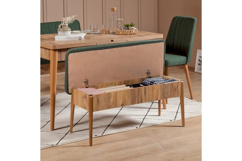 Valsot Matgrupp 130 cm Rektangulär - Natur - Möbler - Bord & matgrupp - Matgrupp