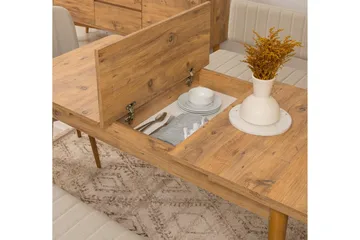 Valsot Matgrupp Rektangulär - Beige - Möbler - Bord & matgrupp - Matgrupp